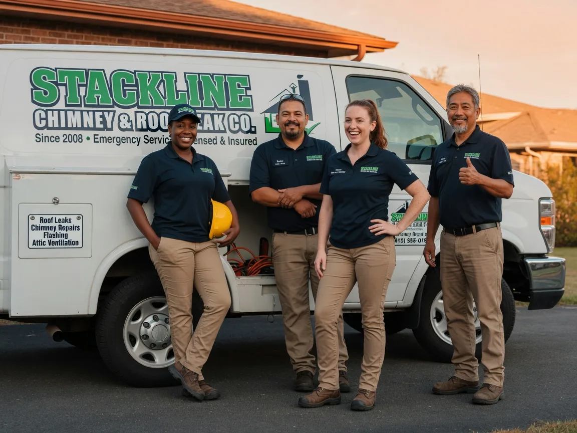 Chimney flashing repair company in Oakhurst, TX